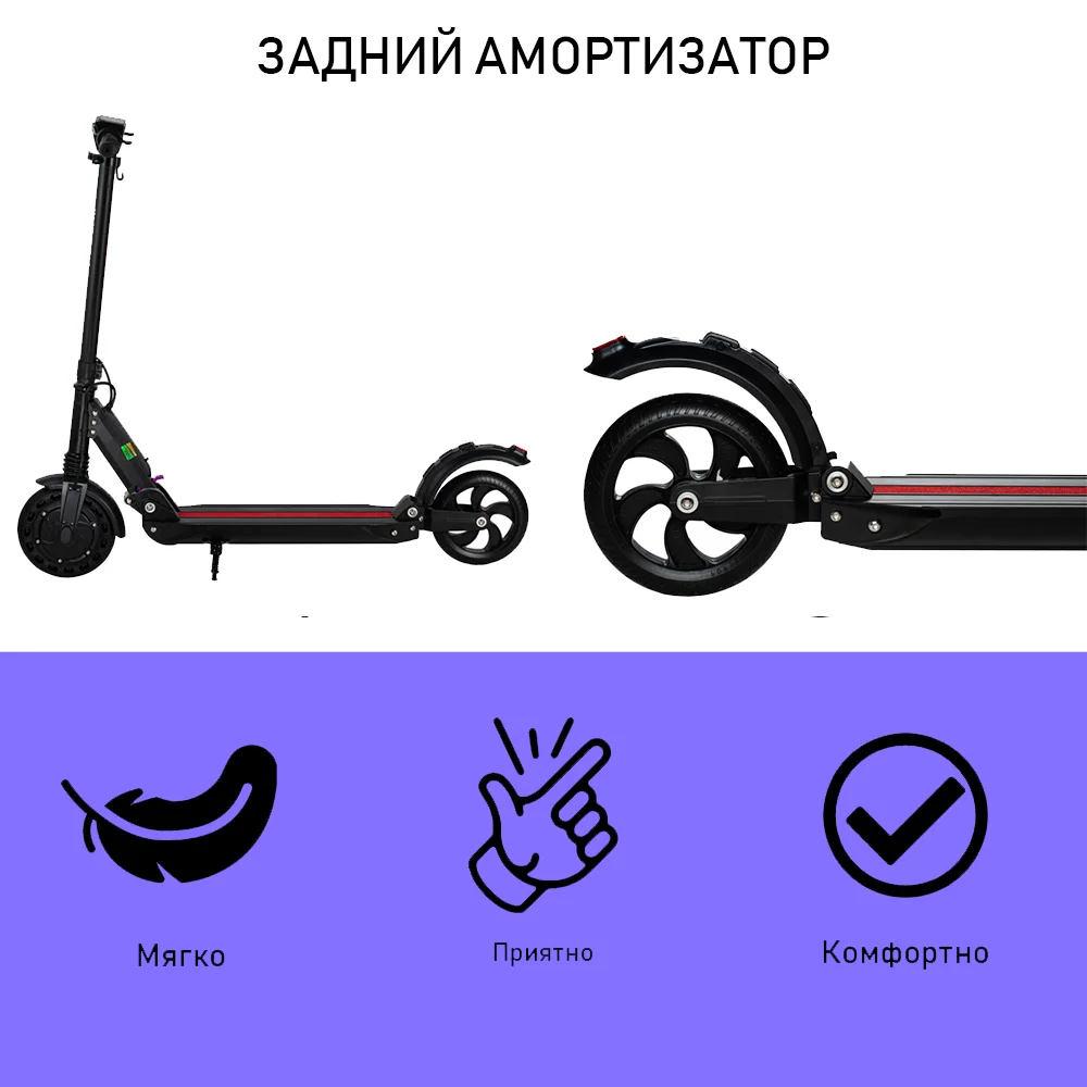Электросамокат JINTECH S3 (Аналог Kugoo) ▼ Мощность- 350 W Скорость 35 км/ч 30 км Максимальный