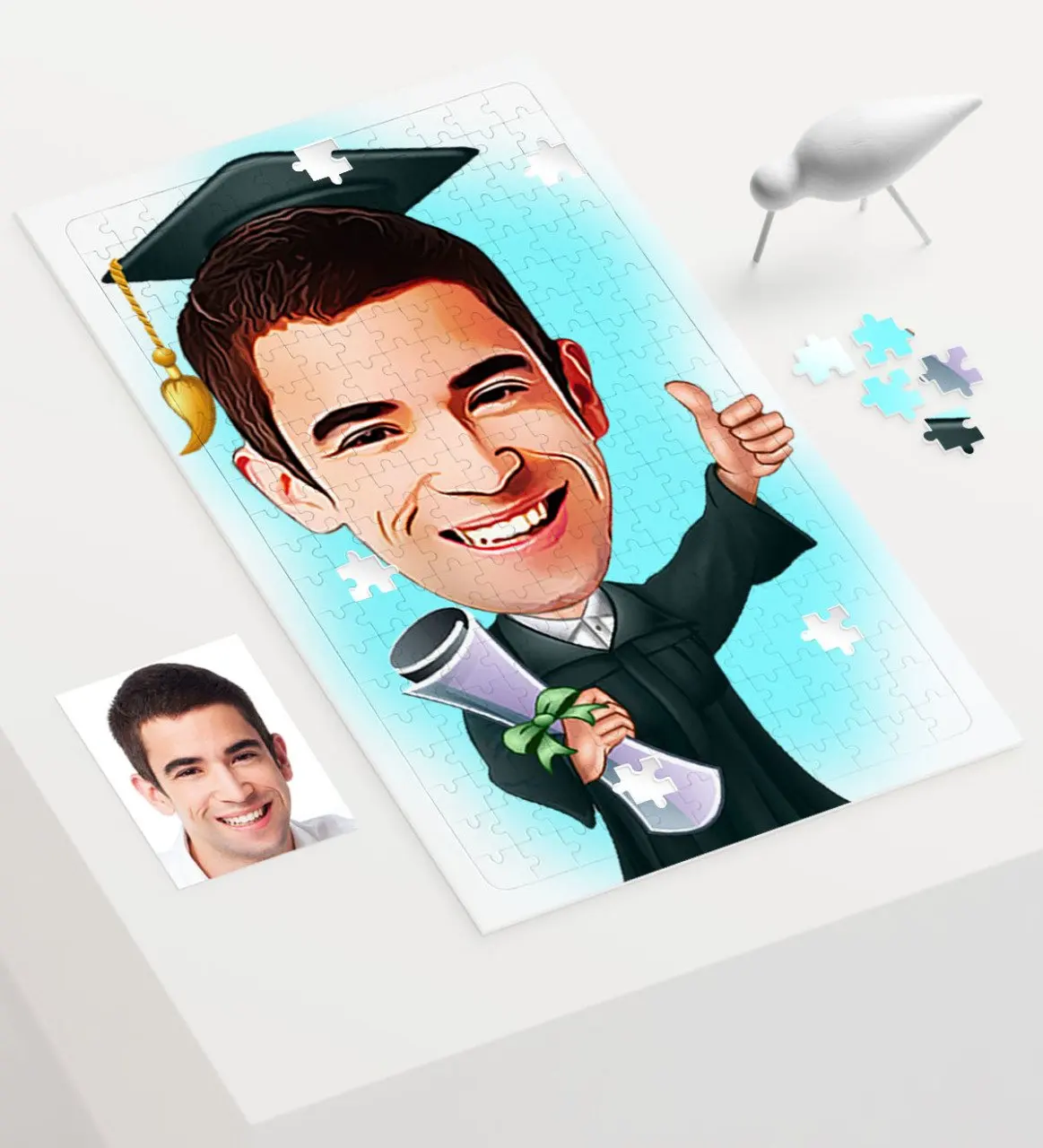 

Персонализированные Mr Graduation мультфильм 240 шт A3 головоломка-1
