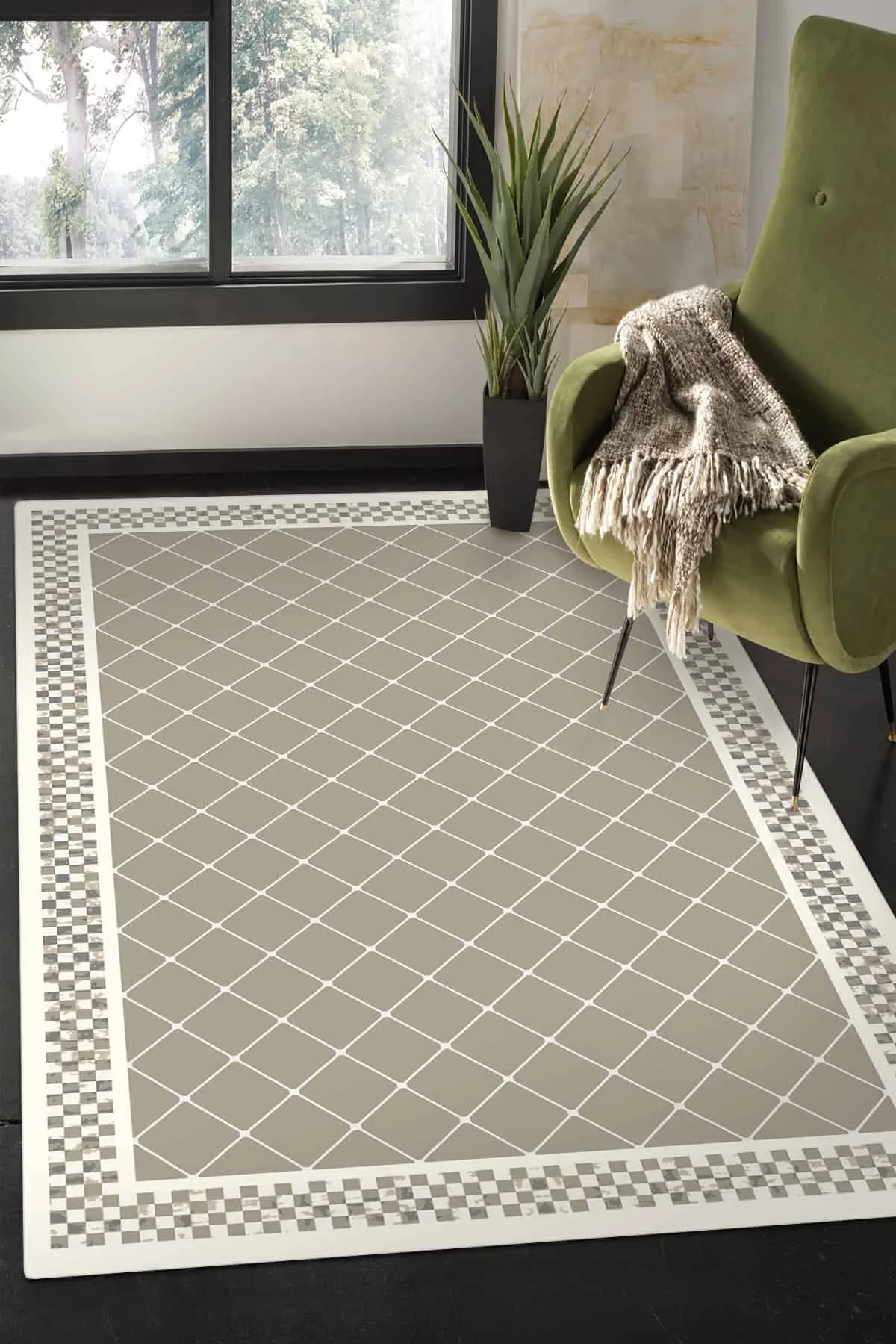 

Rug Carpet Living Room Turkish Workmanship Geometric High Quality Durable Soft Thick Home Textiles Non-Slip Sole Area Carpet