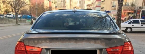 Черный мягкий спойлер для багажника на крышу автомобиля BMW 3 серии E90 отделка