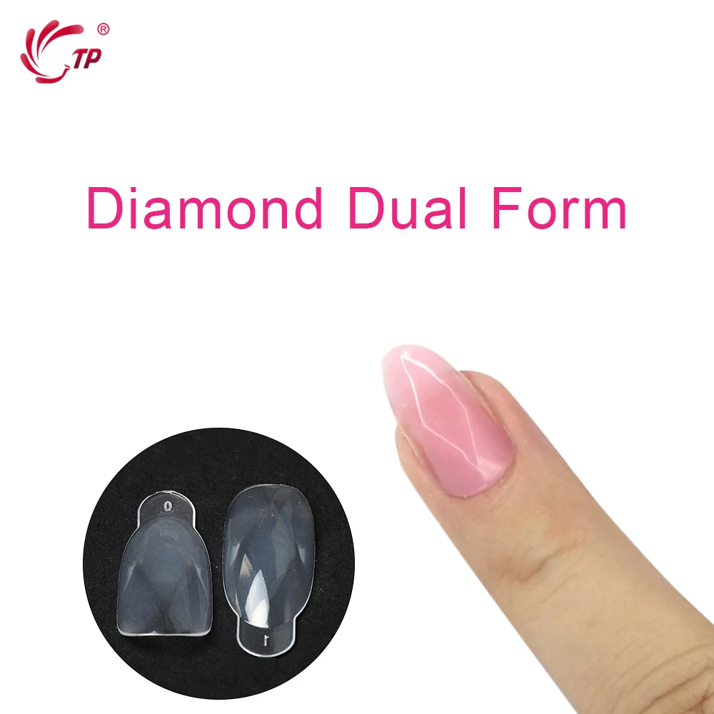 TP 120/48 шт. 1 коробка Алмазная форма двойная система легкая Гель лак акриловые ногти