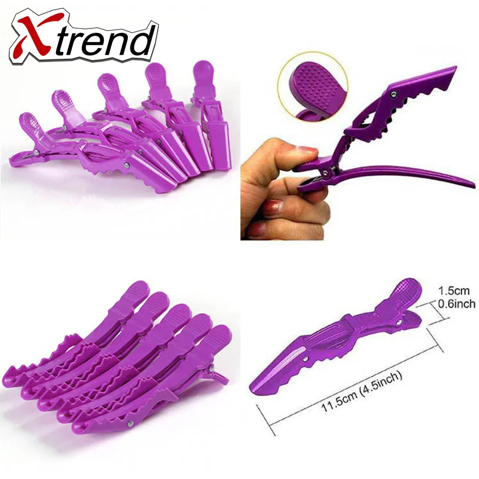 Xtrend Новые 5 шт. зажимы для волос крокодила профессиональные женские
