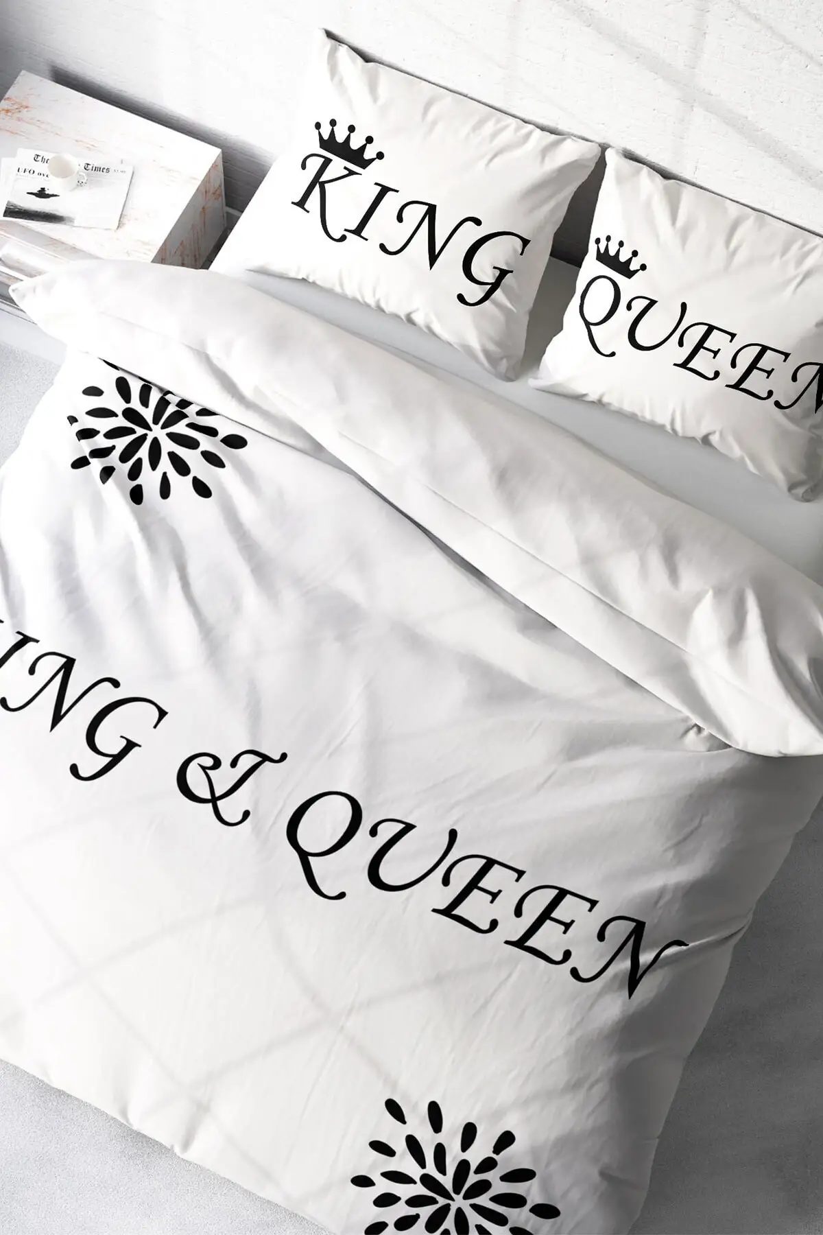 

White King-queen 3d Bedding Set Queen King Size Bed Linen Twin Full Duvet Cover Set Pillowcases White King-queen 3d Double Duvet