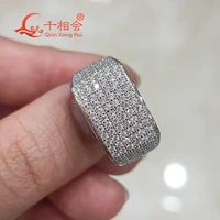 gypsophila real moissanite ring for men and women sterling 925 silver round brilliant diamonds engagement male wedding jewelry