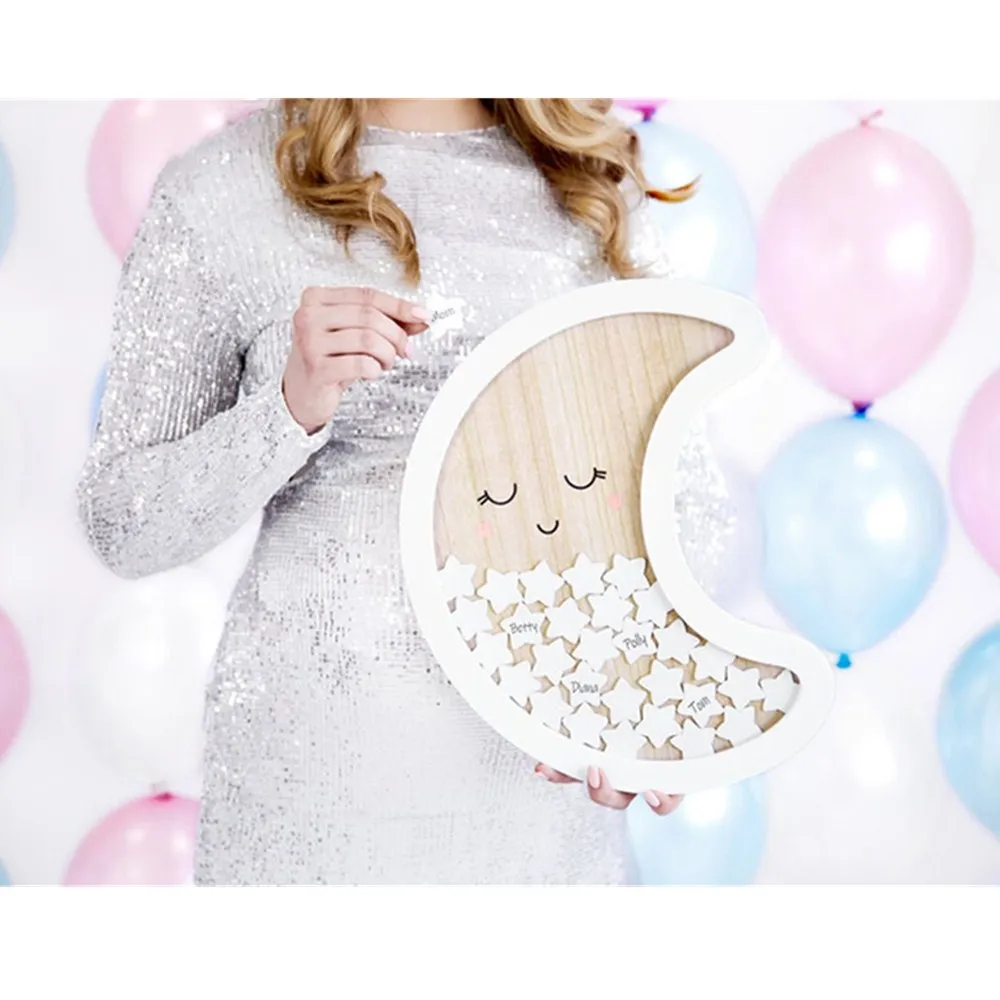 Современная Свадебная Гостевая книга на заказ с изображением Луны и дерева для