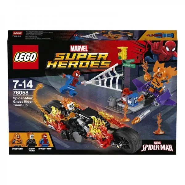 Конструктор LEGO SUPER HEROES Человек-паук™ : Союз с Призрачным гонщиком™ | Игрушки и