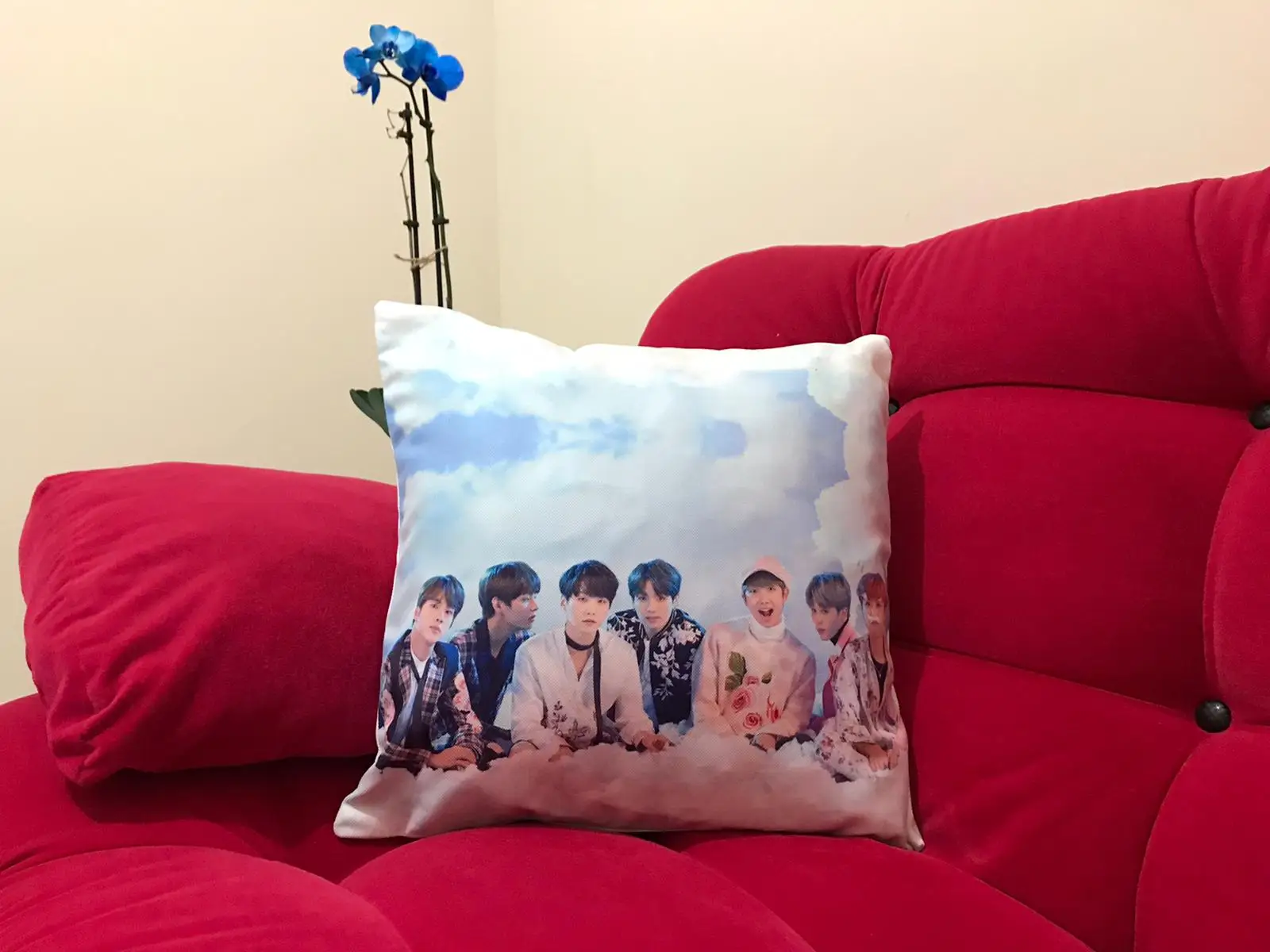 

BTS Army Fan Kpop Bangtan Boys Jimin 4 Piece Pillow Case Cover Cushion Visual Digital Printed Decorative South Korea