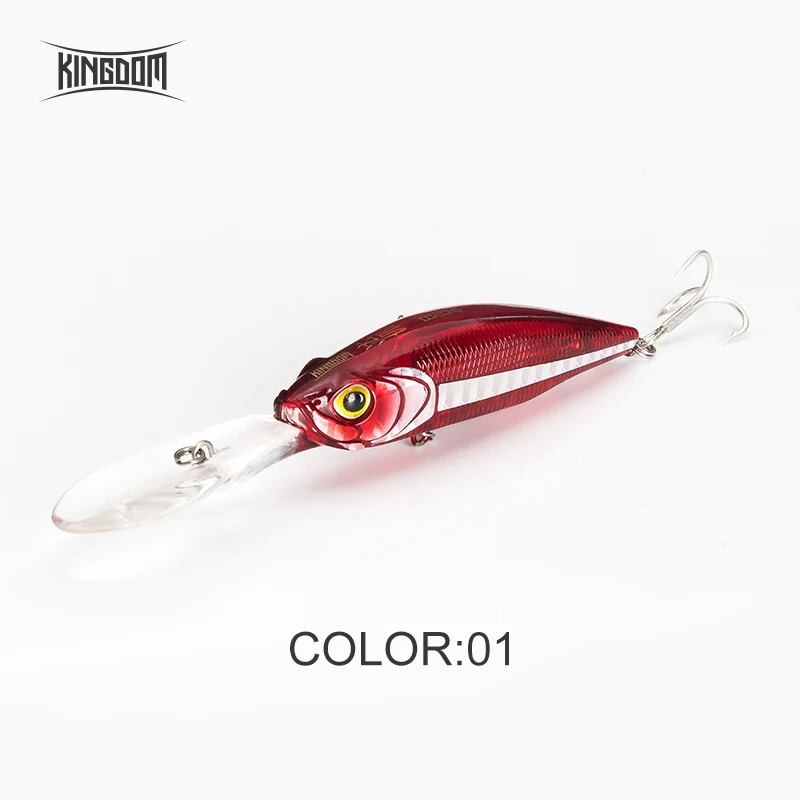 Color 01 Kingdom Fishing Приманка подвесной гольян 60 мм 7,2 г 70 мм 10 г крепкие крючки искусственные жесткие Джеркбейт воблеры шесть цветов Модель 5502 - Цвет: Color 01