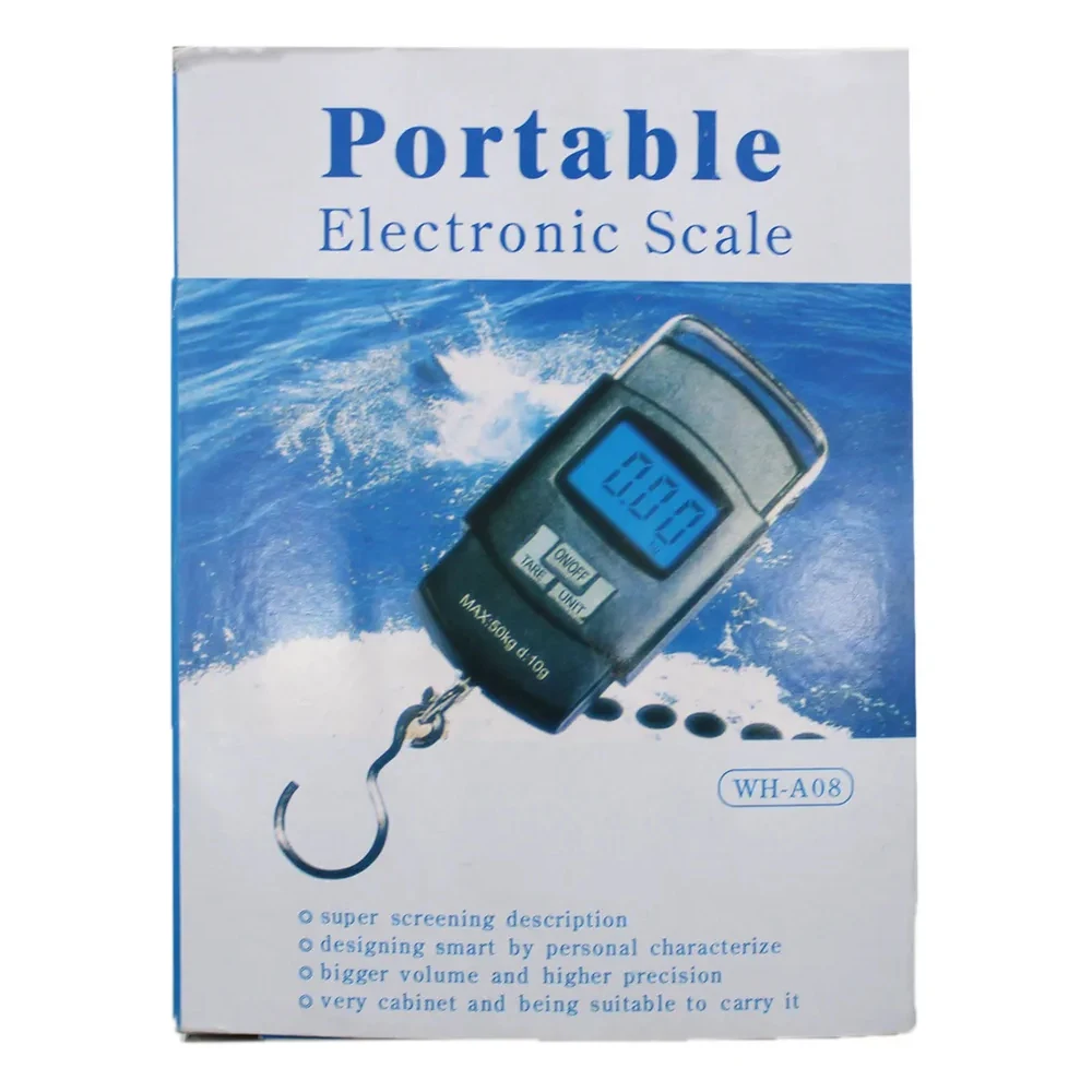 Весы электронные безмен для кухни и багажа до 50 кг карманные точные портативные