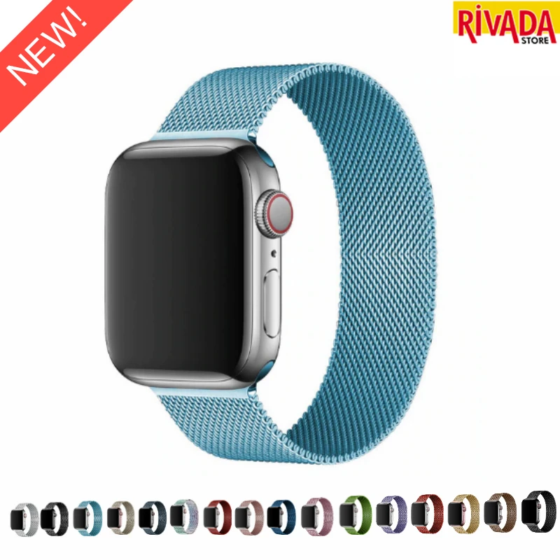 

Миланская петля, металлический ремешок из нержавеющей стали для iWatch SE Series 6 5 1 2 3 4 42 мм 38 мм 44 мм 40 мм