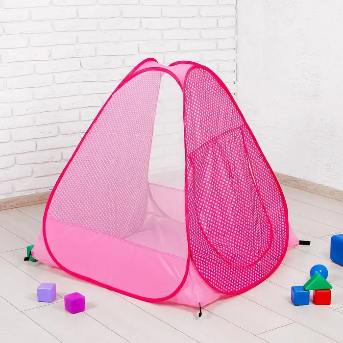 Игровая палатка для детей розовая 95 x 92 см|Игровые палатки| |