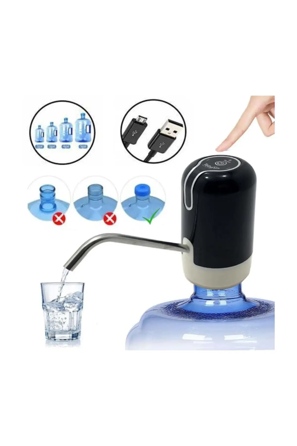 

Digital Electronic Charged Carboy Water Pump - Electronic Water Pump Water Dispensers -Usb charging