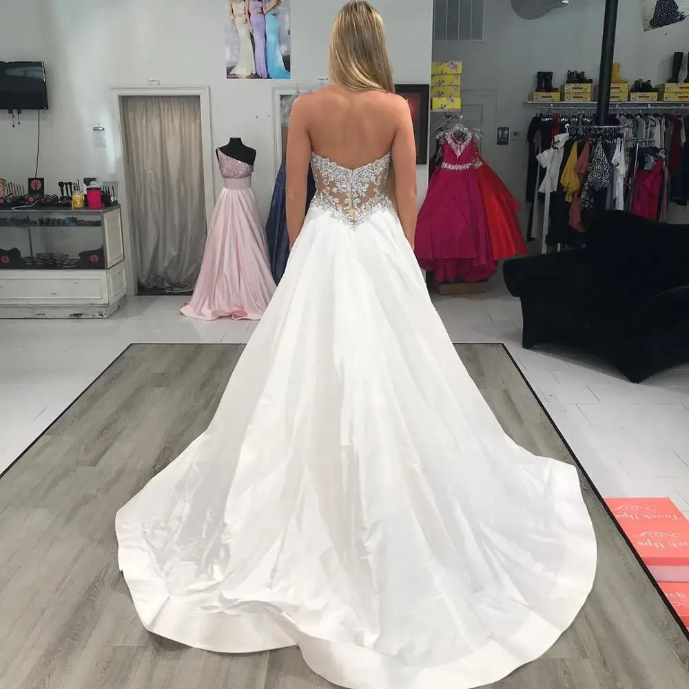 Сексуальные вечерние платья YUNUO с высоким разрезом длинные вышитые бисером