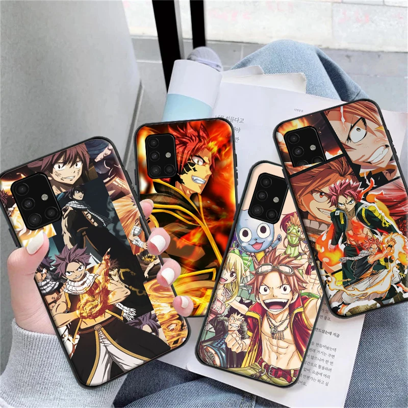 

FAIRY TAIL Phone Case For Samsung Galaxy A51 A71 A52 A72 4G 5G For A51 A71 A52 A72 Funda Coque Carcasa Cases Back Cover