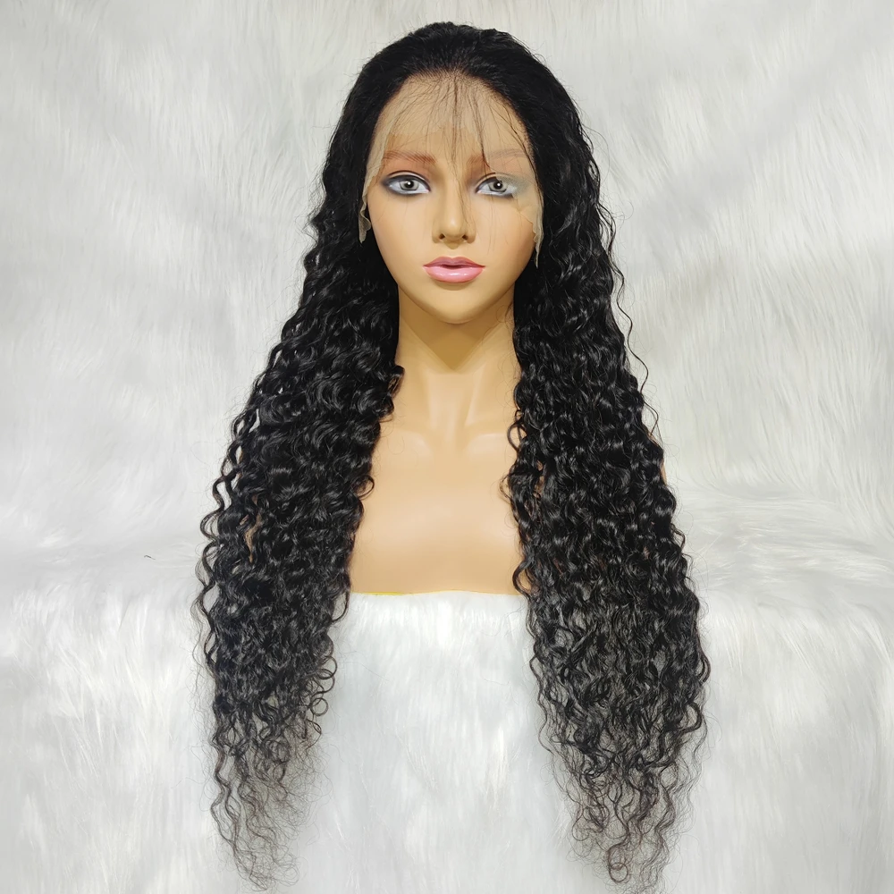 

38 40 inch Deep Wave Curly Human Hair Wig 13x4.5 Lace Frontal Wigs Lace Human Hair Wig For Women Remy Hair Curly Lace Front Wig
