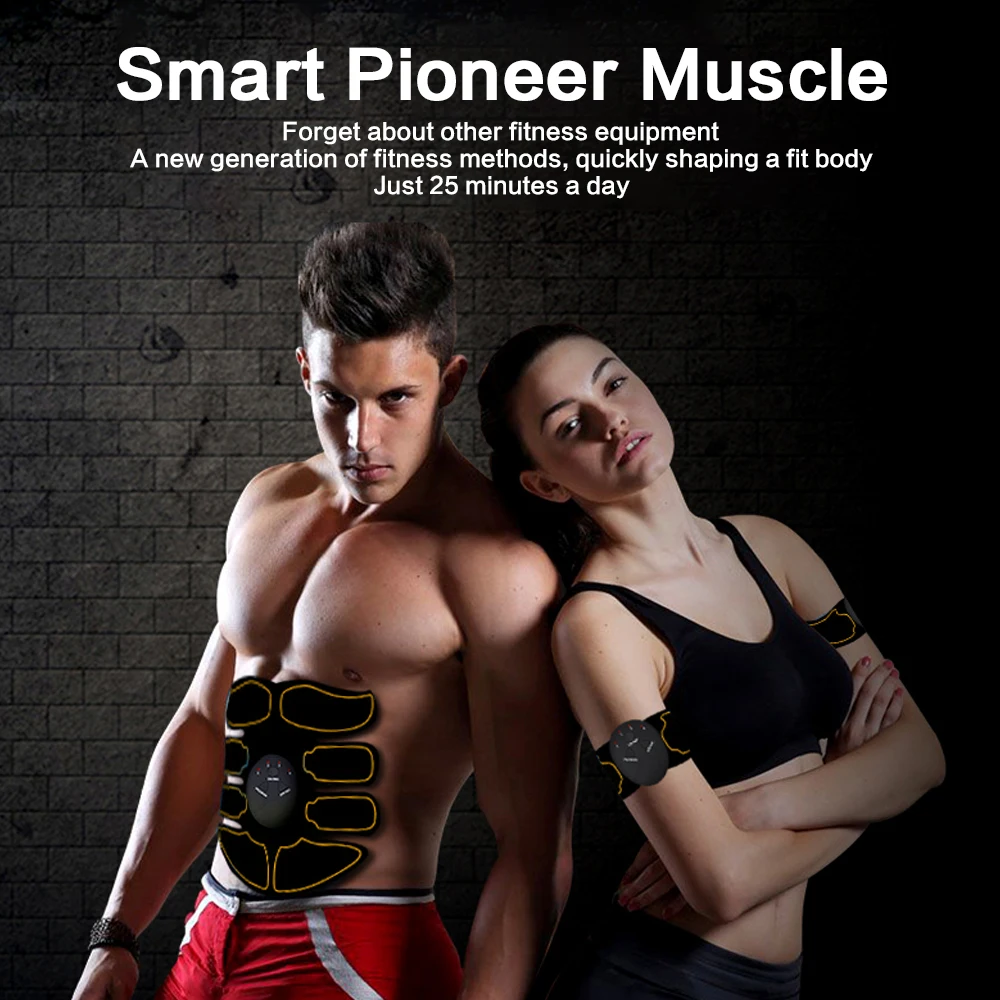 

Electric Muscle Stimulator ABS Vibration Abdominal Muscle Trainer Hip Trainer Abdominal Fitness Body Slimming Massager