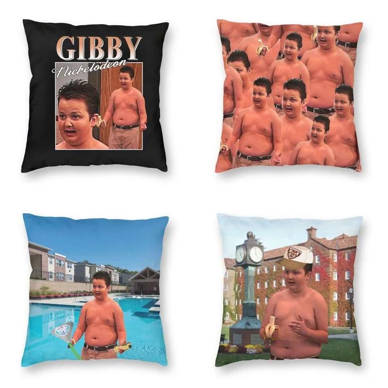 

Funny Gibby Icarly Meme Modern Throw Pillow Cover Bedroom Decoration TV Show Noah Munck Car Cushion