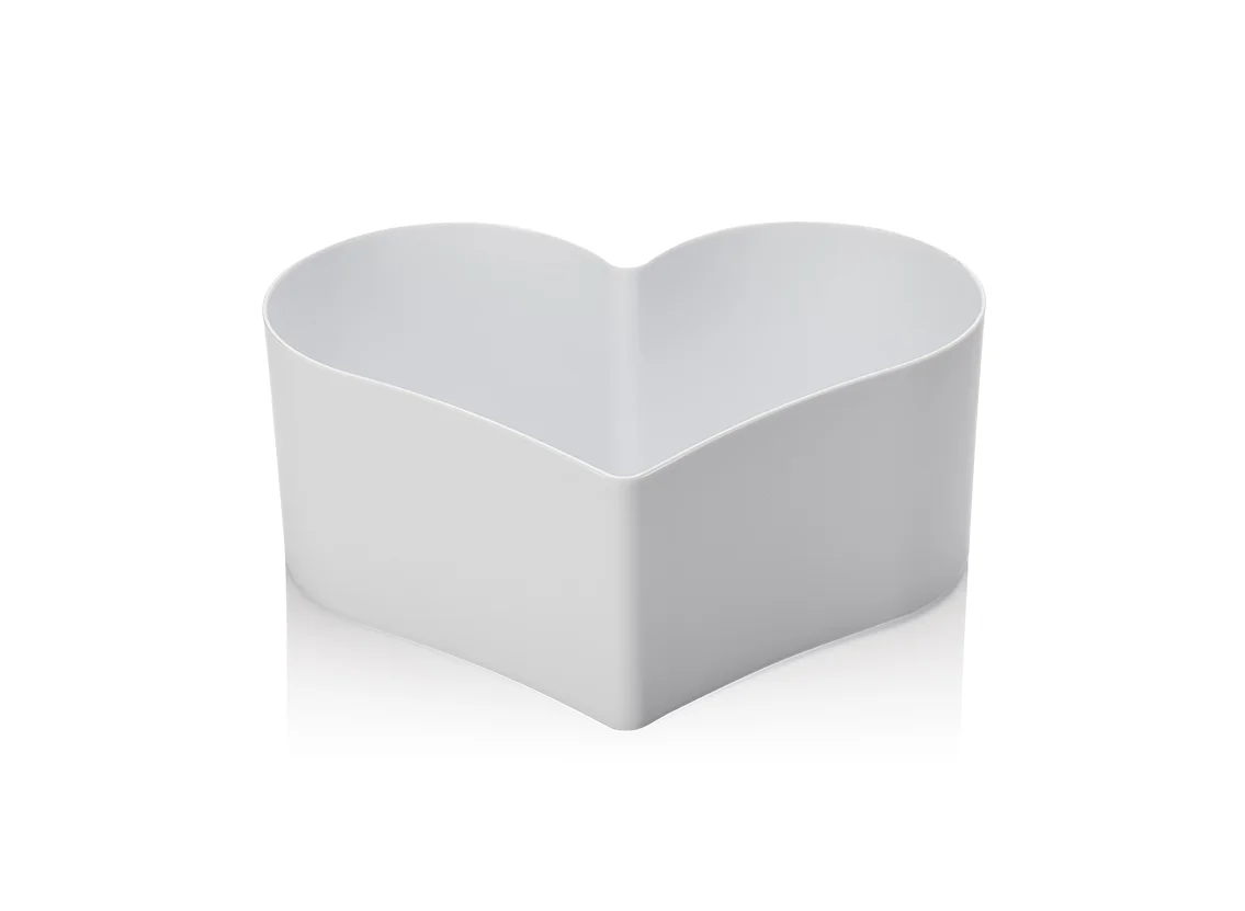 

Arrangement Plastic Heart Pot 1.7 liters White