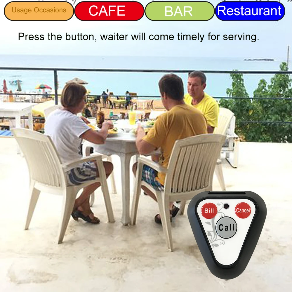 Колокольчики Беспроводной система вызова гостей для официанта ресторана 8
