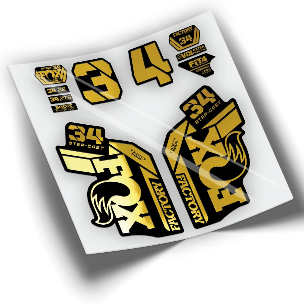 Наклейки вилка велосипед FOX 34 FACTORY STEP CAST 2021 WP413 | Спорт и развлечения