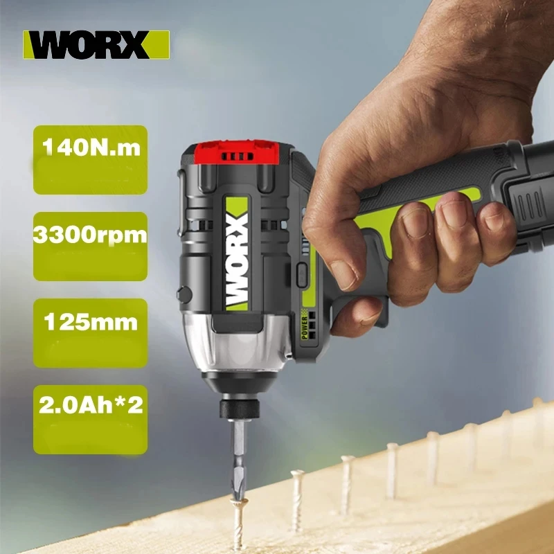 Аккумуляторная ударная отвертка WORX WU132 с бесщеточным двигателем 140 Нм 12 В |