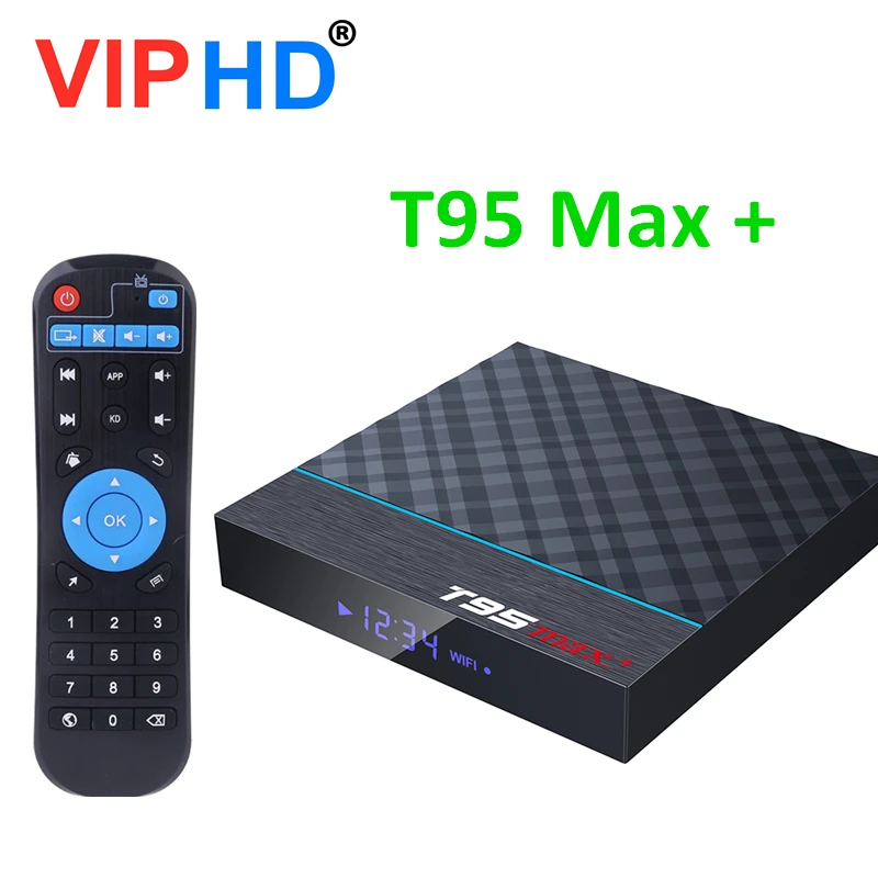 T95 MAX PLUS Amlogic S905X3 Смарт ТВ коробка Android 9 0 4 Гб Оперативная память 32GB/64GB Встроенная Wi
