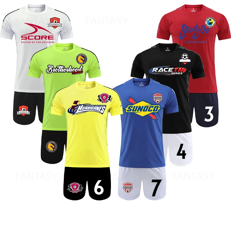 

2022 Adult Men Sports Training Kit Running Jacket Sportswear Soccer Uniform Custom Soccer Jersey Youth Football Sets