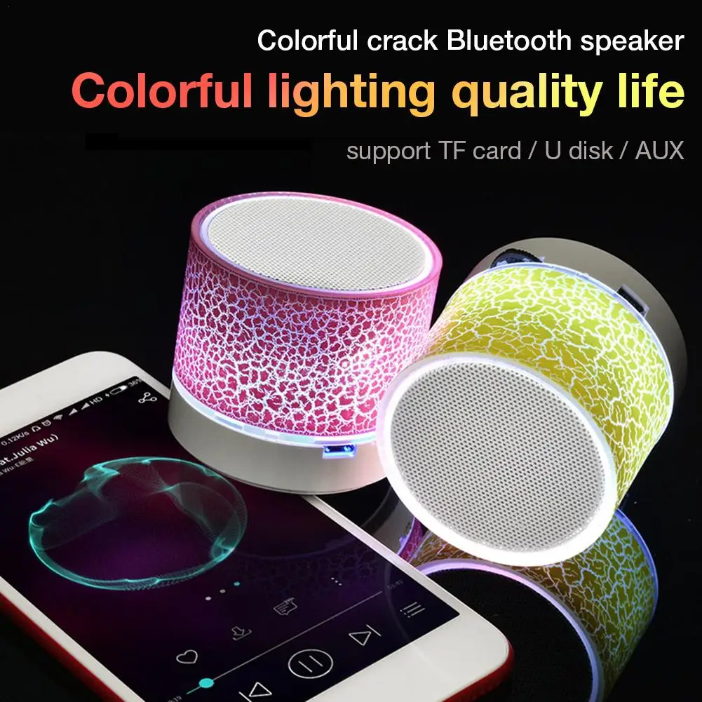 Bluetooth-колонка мини-динамик беспроводной громкий динамик со светодиодной