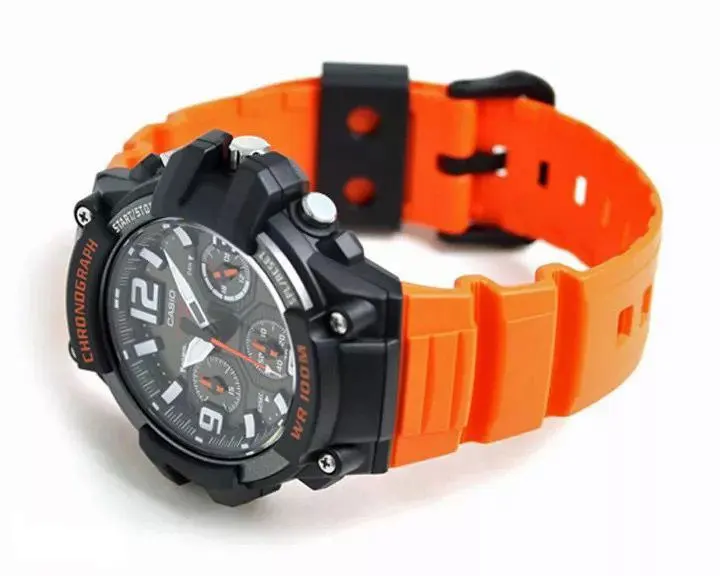 Спортивные часы CASIO MCW 100H 4A резиновый ремешок многоциферблат|Мужские спортивные