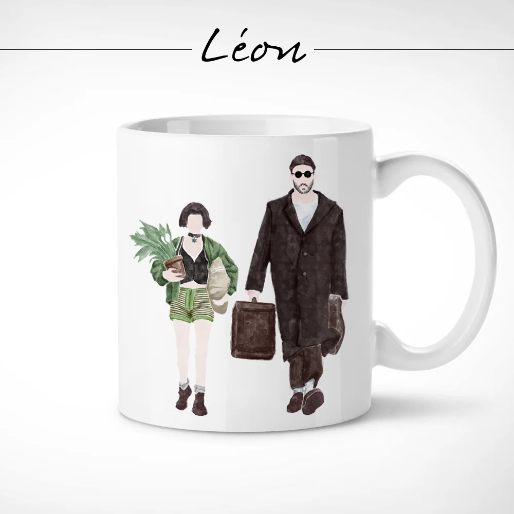LÉON AND MATHILDA-кружка/Профессиональная чашка кружки кафе Жан Рено Портман Besson Pelicula