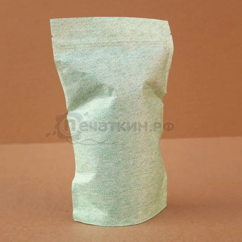 Упаковка Doypack с замком на молнии окошком цвет морской волны 20/50/100/200 шт модель 1056 |