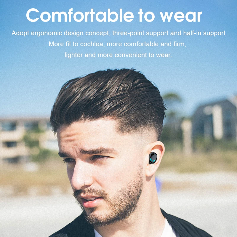 

Upgrade S11 Bluetooth 5.0 Wireless Earphone TWS Headphones Touch Control Earbuds 9D Stereo Headset 3500mAh Power Bank For Phone