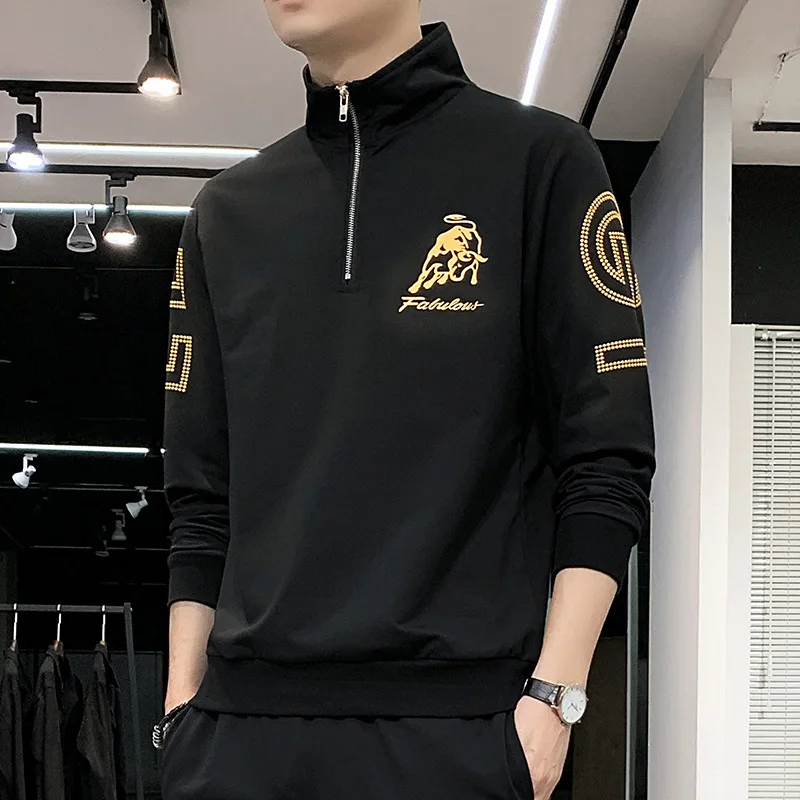 

2021 Spring Autumn Men's Hoodie Sweatshirt Casual Hoodies Print Men Pullover Hoodies Male Streetwear High Quality Dropshipping