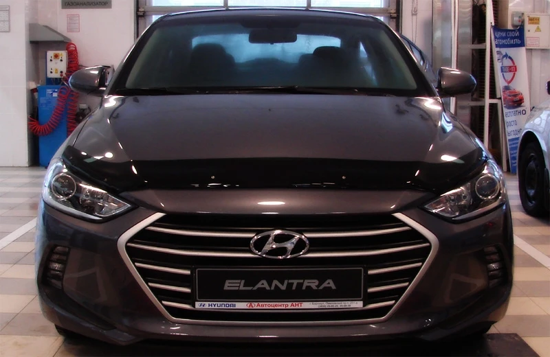 Deflector cowl dark Hyundai Elantra 2016-2018 | Автомобили и мотоциклы