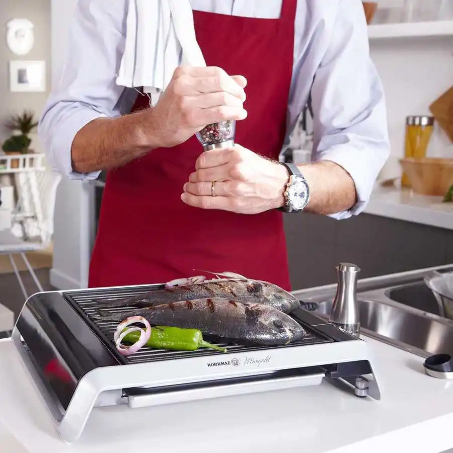 aluminum granite 1400w detachable non stick easy cleaning electrically 31x28cm barbecue grill free global shipping