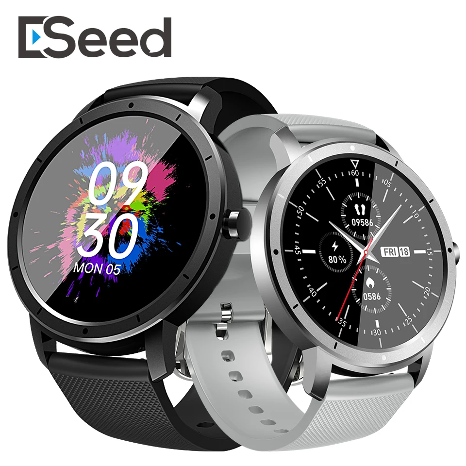 

Смарт-часы ESeed HW21 мужские и женские, 1,28 дюйма, IP68, водонепроницаемые, фитнес-трекер для измерения сердечного ритма, 2021, для Android, IOS