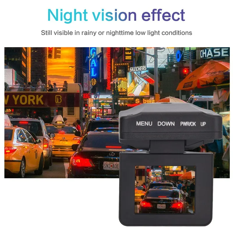 Автомобильный видеорегистратор Dash cam HD Dashcam Camera 1080P видео рекордер 120 градусов