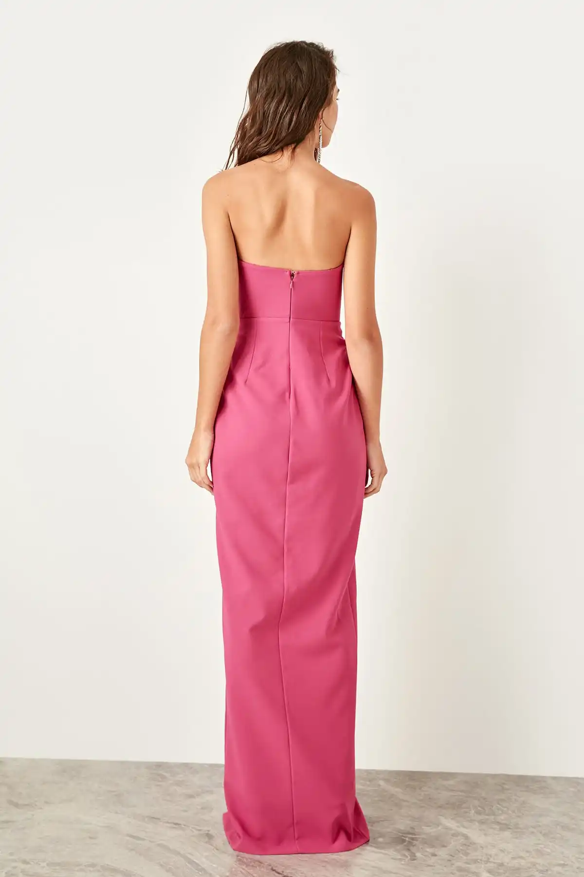 Trendyol разрезы вечернее платье TPRSS19BB0291|Вечерние платья| |