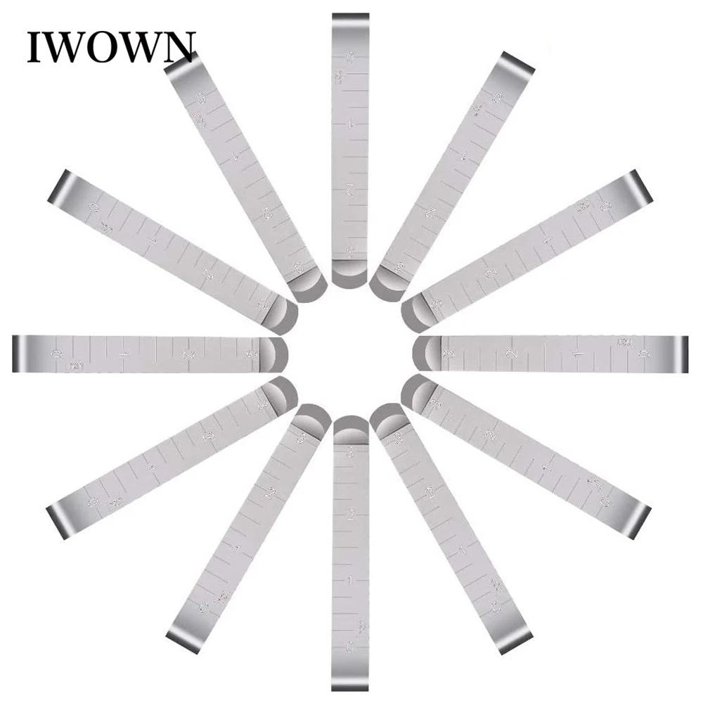 

4/2pc Metal Sewing Crimping Clip 3 Inch Stainless Steel Hemming Clips Measurement Ruler for DIY Sewing Stitching Pinning Marking