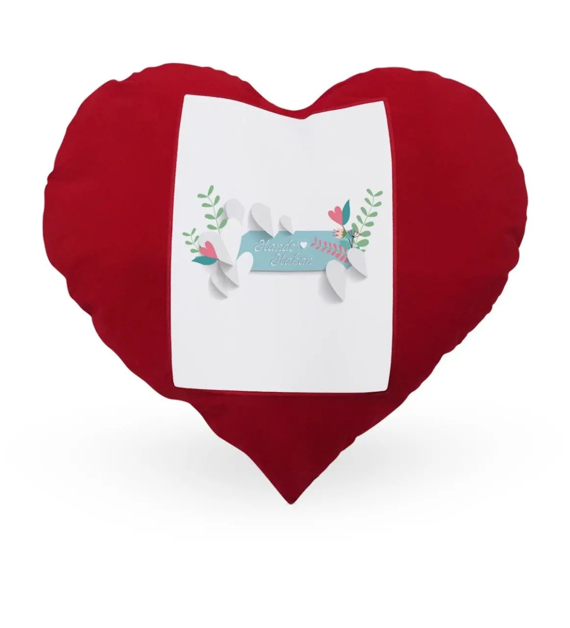 

Personalized Valentine 'S Day Themed Red Heart Pillow Case-15