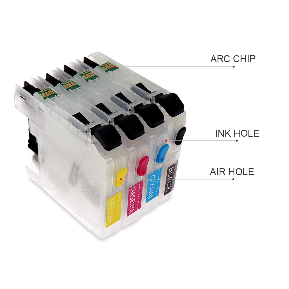 Картридж с чернилами LC103 для принтера Brother LC101 LC105 LC107 LC109|ink cartridge|printers ink cartridgesrefillable