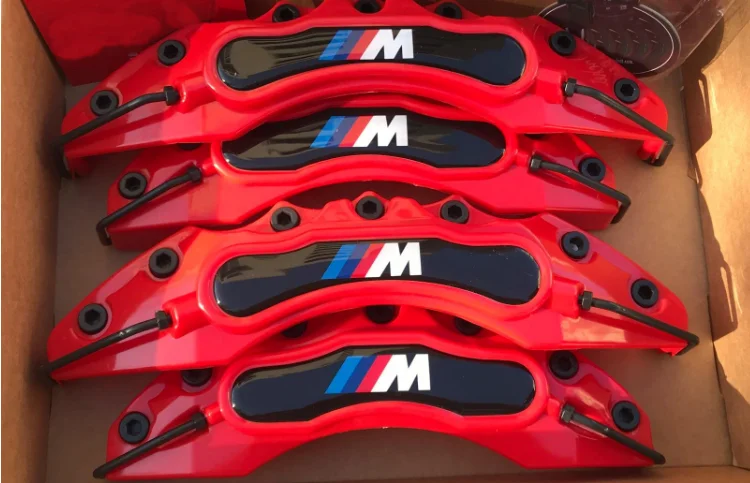 

For BMW M Power Red E30 E36 E46 E39 E90 E91 E92 E60 F80 F82 for 4 pcs Brake Caliper Covers