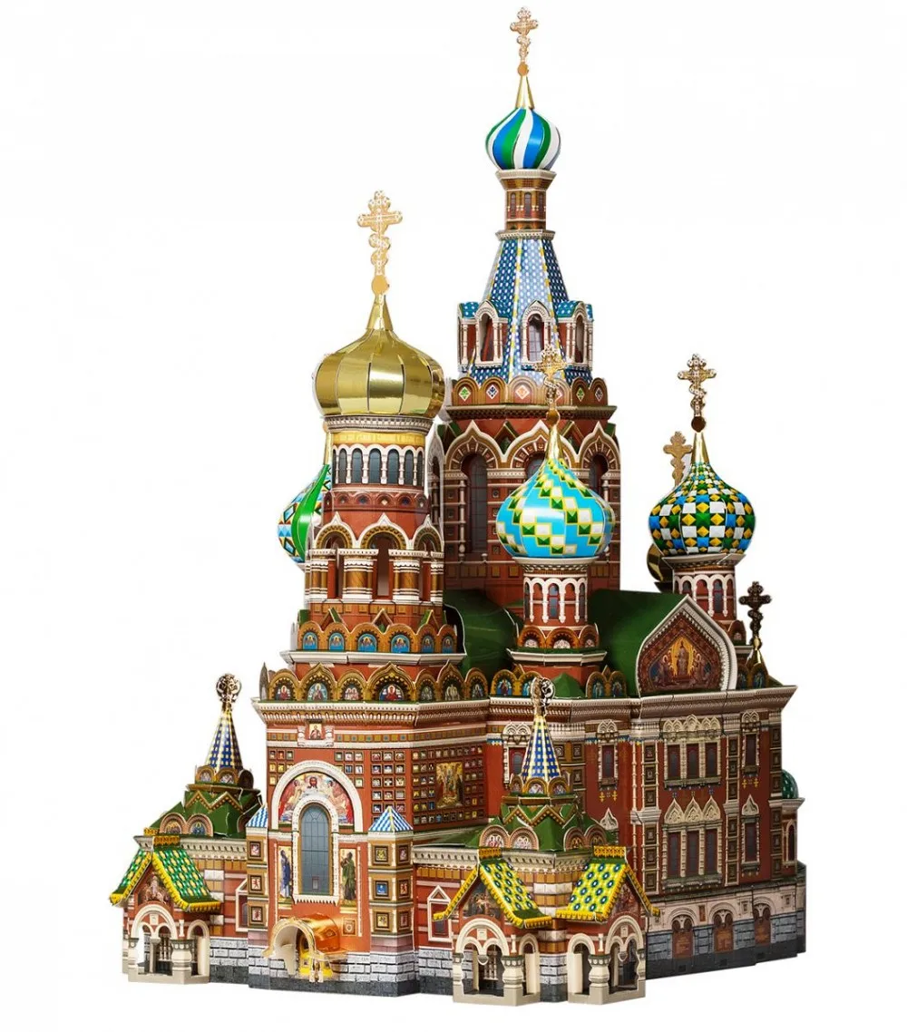 Храм Спаса на Крови Сборная модель из картона пазл 3D puzzle UMBUM|Картонные
