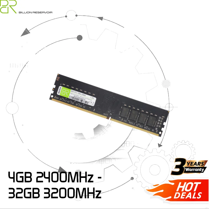 Модуль памяти DIMM для настольного ПК BR DDR4 4 ГБ 8 16 32 2400 МГц 2666 3200 МГц|Оперативная