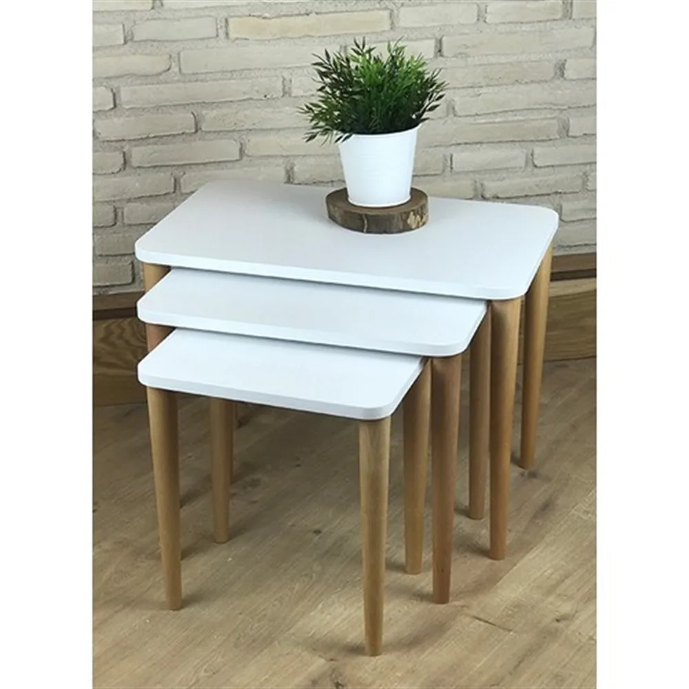 Сделано в Турции 3 шт. журнальные столики белые Мини Современные практичные