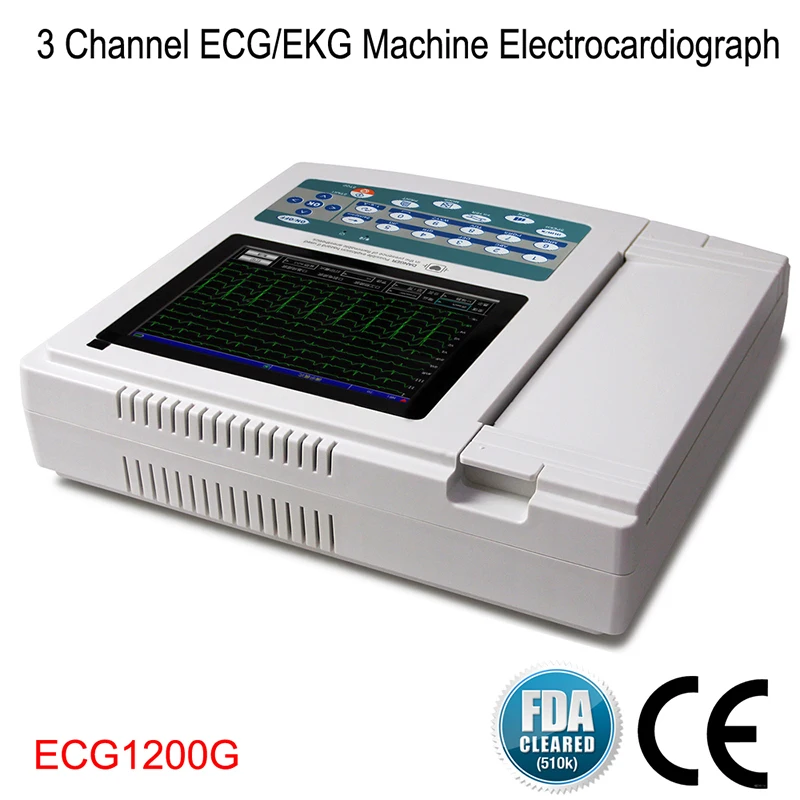 

Hot CONTEC ECG300G/ECG1200G Veterinary Single Channel Digital Elektrokardiograph ECG Machine 1 Channel 12 Lead EKG Monitor