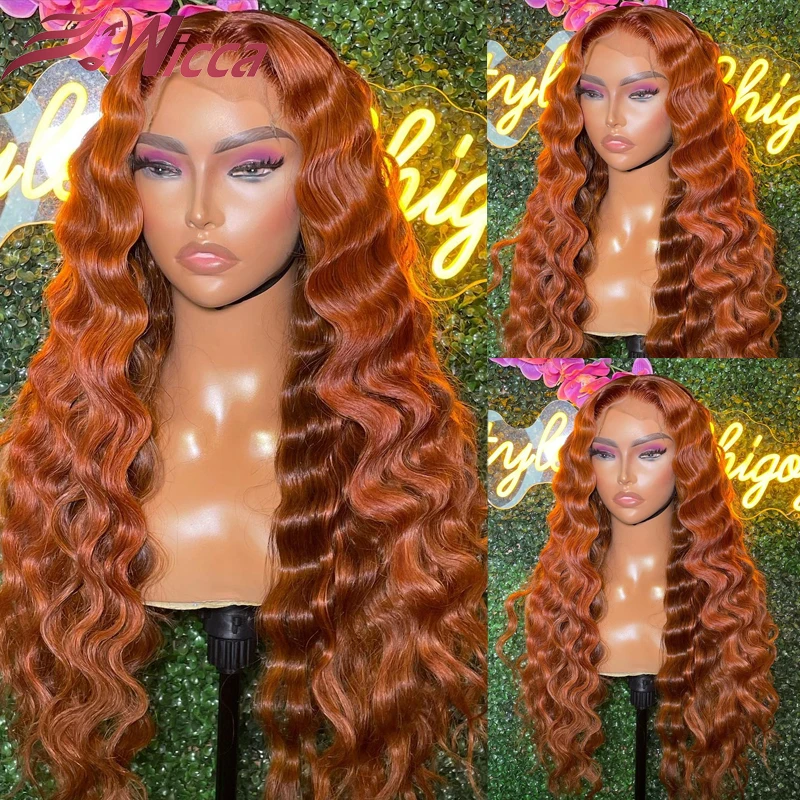 

Прямой парик Ginger, плотность 180, 26 дюймов, 13x 4, парики из человеческих волос на сетке спереди, цветные бразильские парики Remy на сетке спереди, ж...