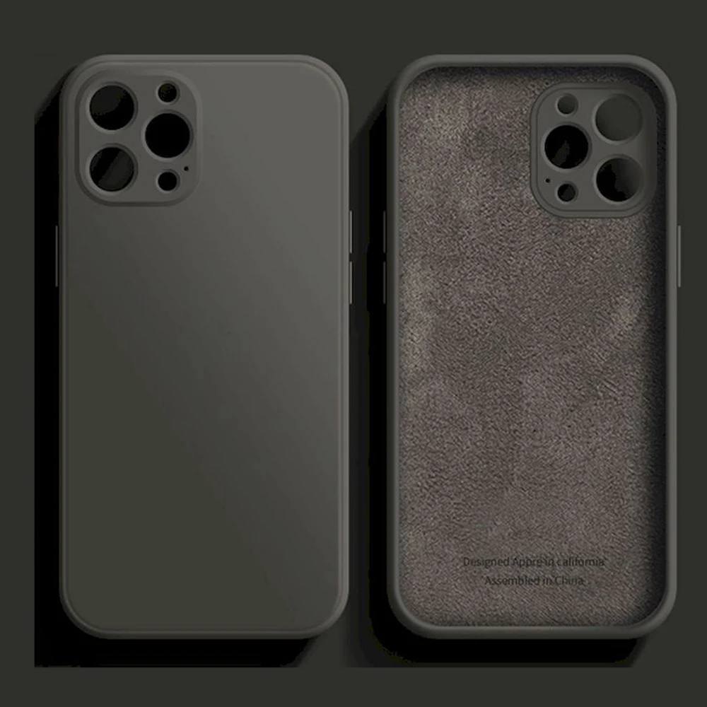 

PINZHENG Case For iPhone 7 6 6S 8 Plus Luxury Original Liquid Silicone For iPhone 11 12 Pro X XR XS Max Se Phone Case Cover