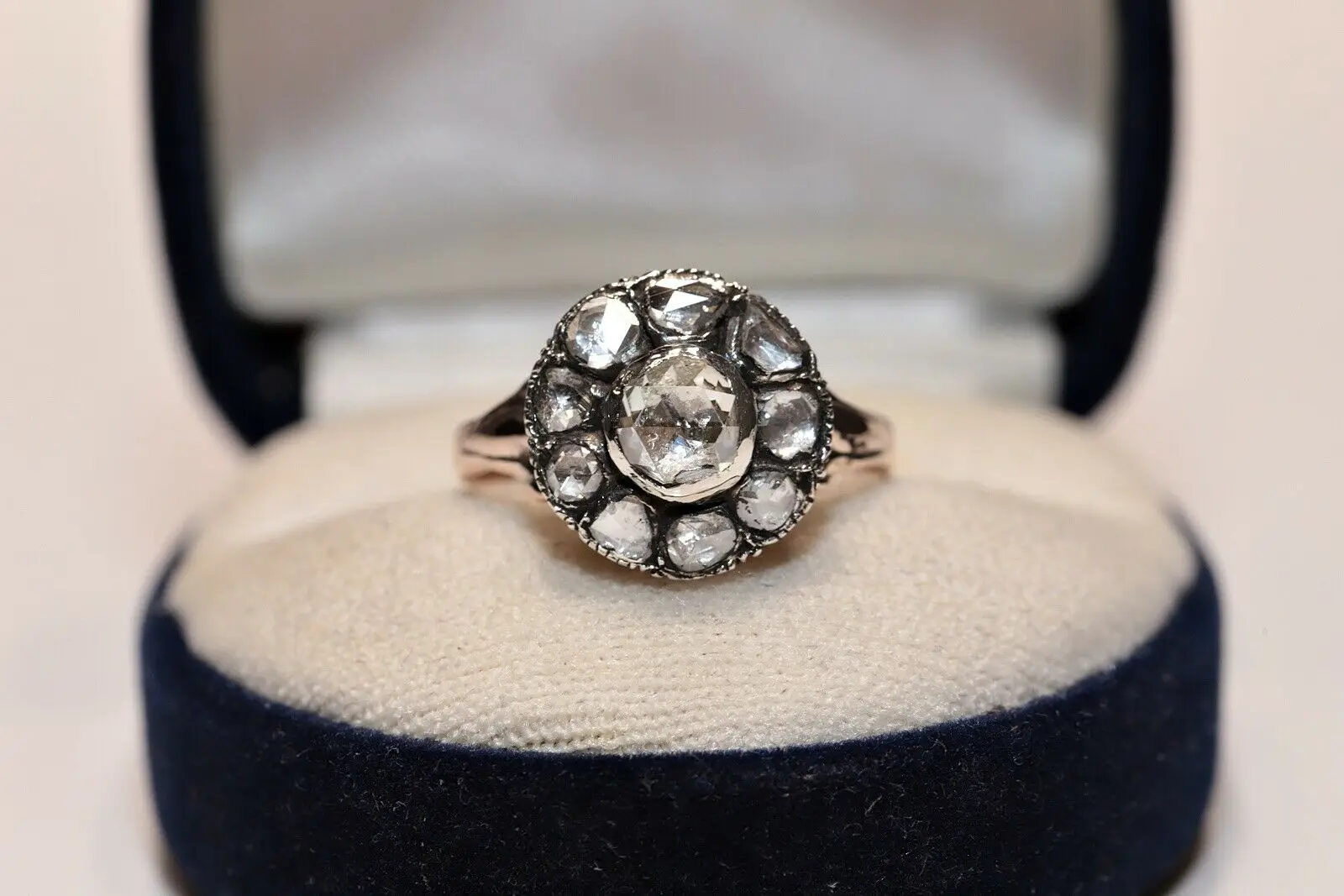 

Антикварный пуфик 8K золото естественное искусственное украшение красивое кольцо