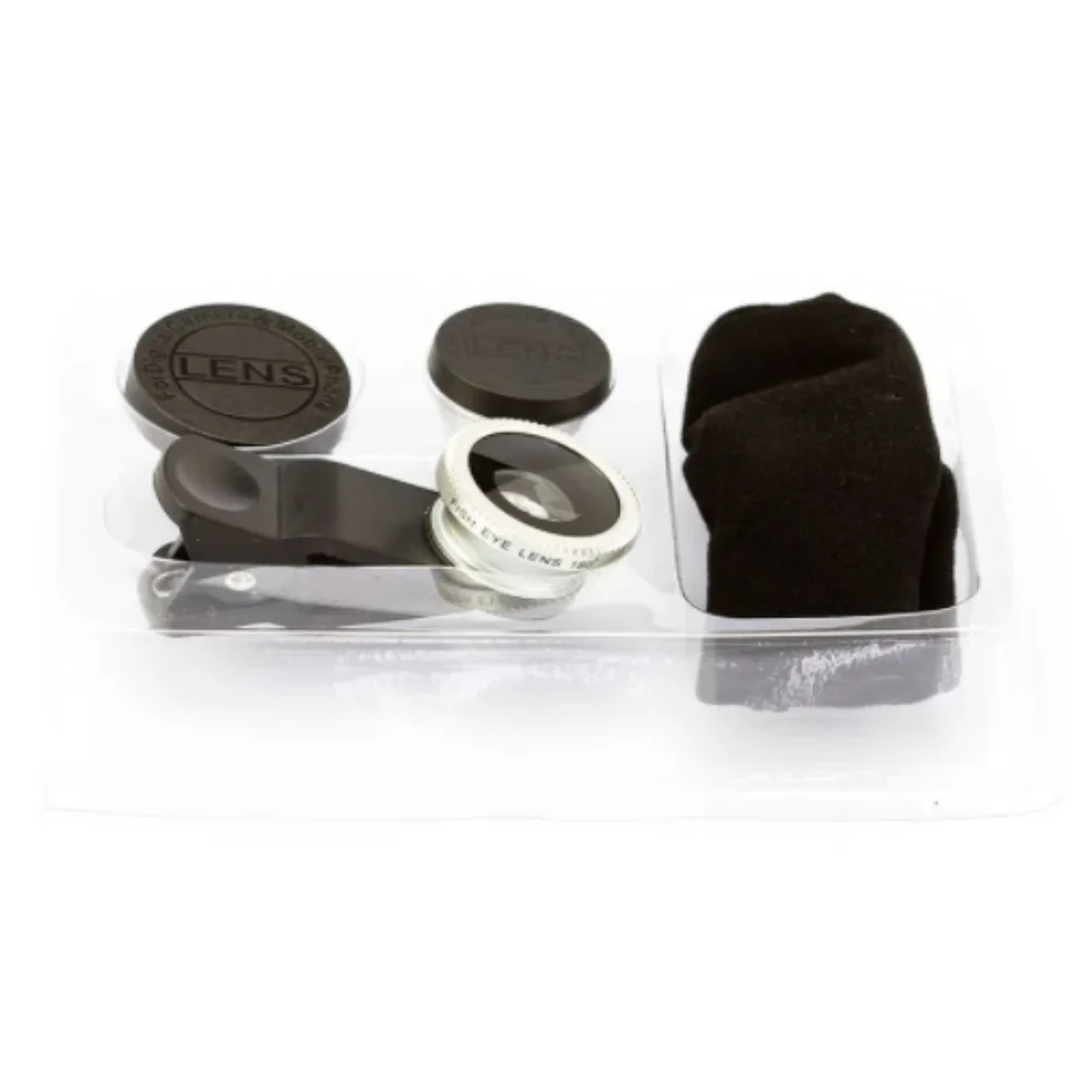 3 в 1 объектив для телефона рыбий глаз широкоугольный макросъёмка шт. Fish eye - купить